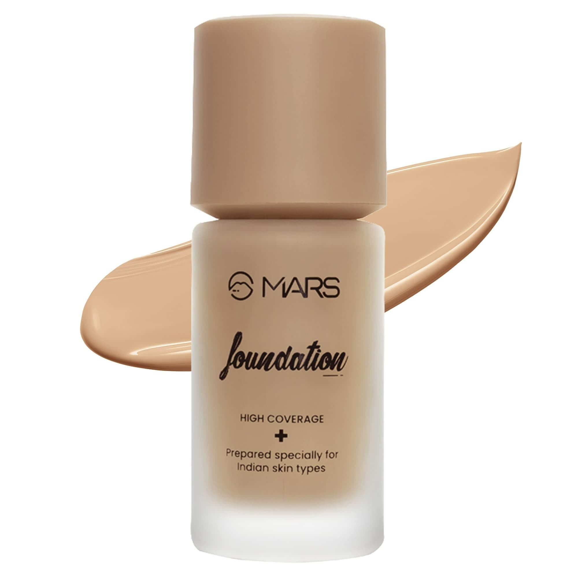 SPF50 PA++++ High Coverage Foundation | IN-VIVO Tested with 5 Star UVA+UVB Protection Boots Rating | Blemish Free & Blendable Makeup | For All Skin Type (40ml) (SHADE-6.5)