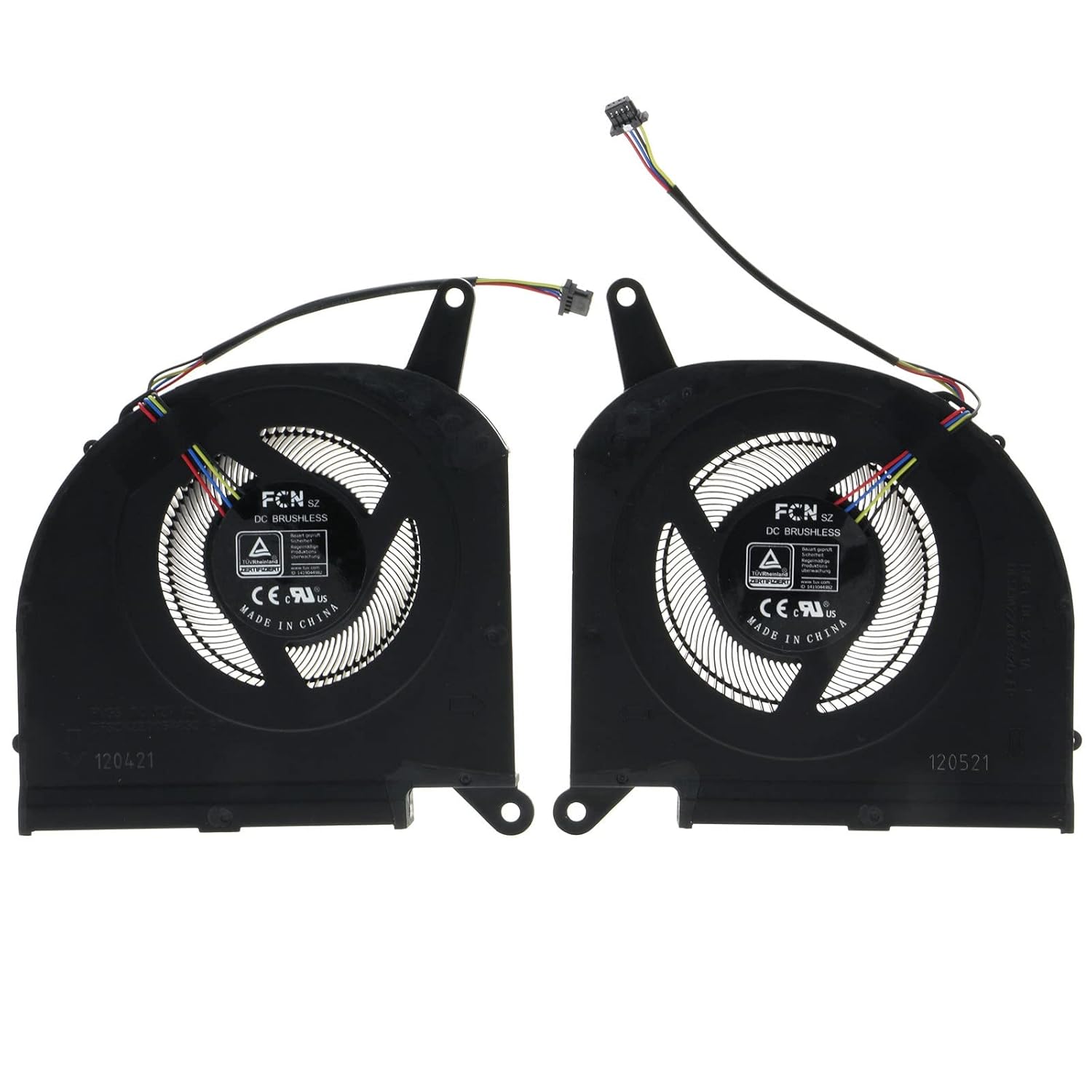 10mm CPU & GPU Cooling Fan Set for Gigabyte AORUS 15G/15P/17G XC/XD & AERO 15 OLED/17 HDR XC/XD (RTX 30xx) — DFSCK22D05883Q + DFSCM22716392Q