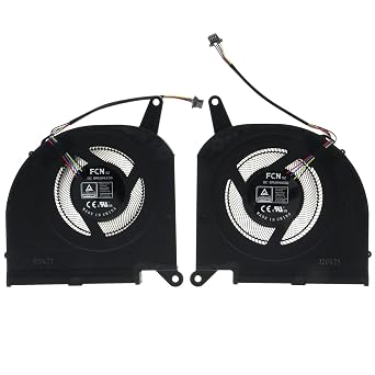 10mm CPU & GPU Cooling Fan Set for Gigabyte AORUS 15G/15P/17G XC/XD & AERO 15 OLED/17 HDR XC/XD RTX 30xx DFSCK22D05883Q + DFSCM22716392Q