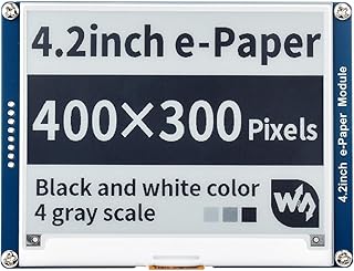 Waveshare 4,2 polegadas E-Paper Display Panel Module Kit de 400 x 300 resolução 3,3 V E-Ink Electronic PaperScreen, Cont...