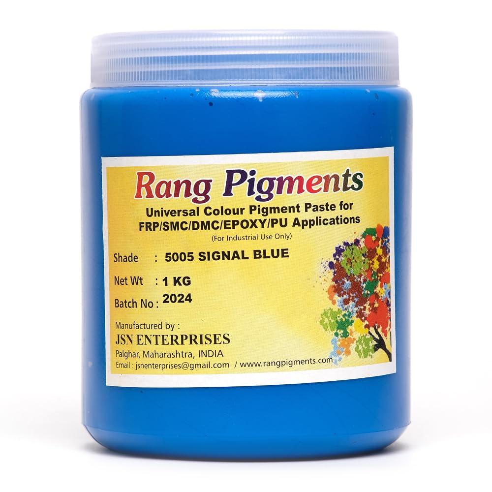 Rang Pigments I Pigment Paste For Epoxy Applications I Ideal For Epoxy Art l Shade RAL 5005 SIGNAL BLUE1 KG-image-35