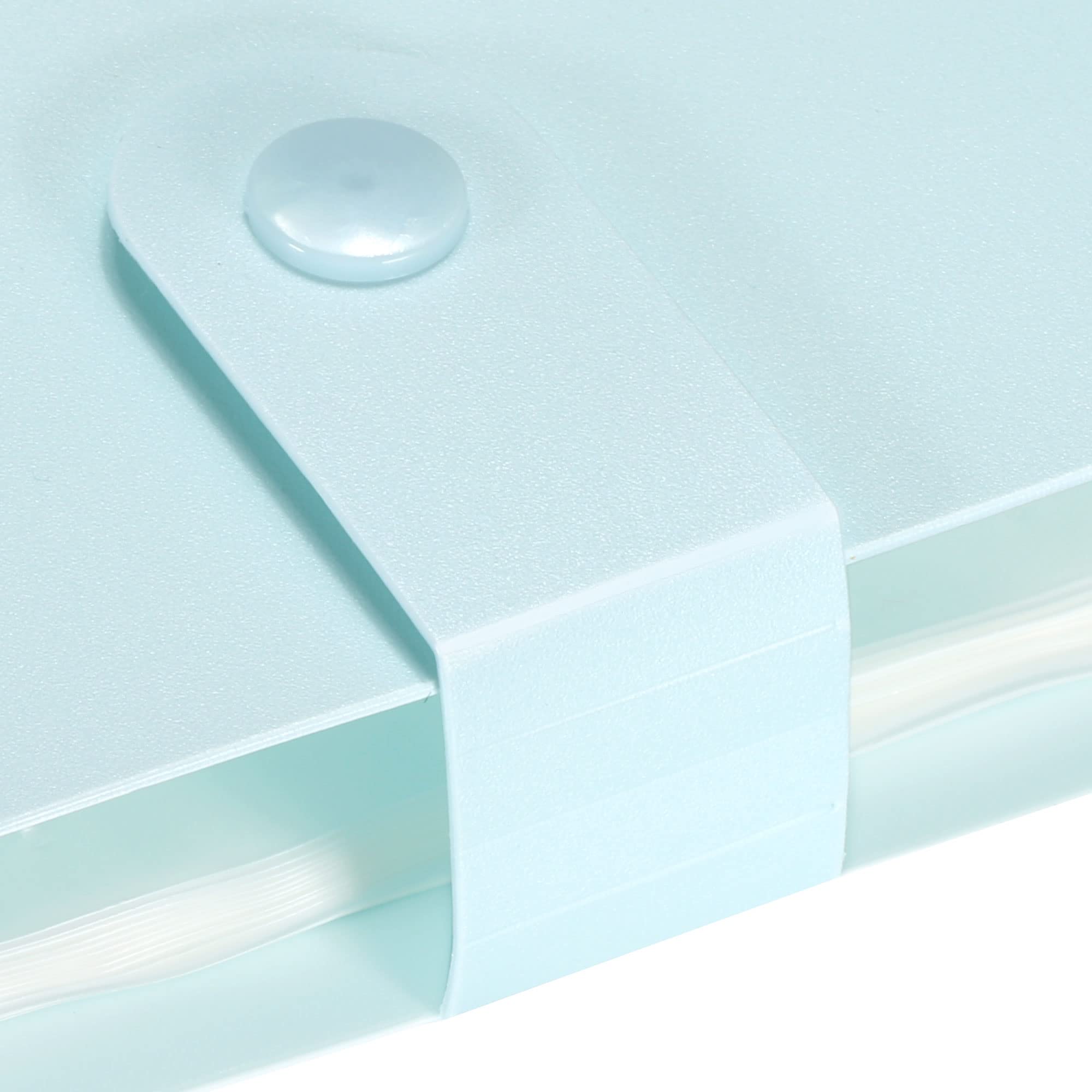 PATIKIL Business Card Holder, 1 Pack Plastic Portable Cards Binder Book Name Cards Organizer for Women Men Light Blue - Image 4