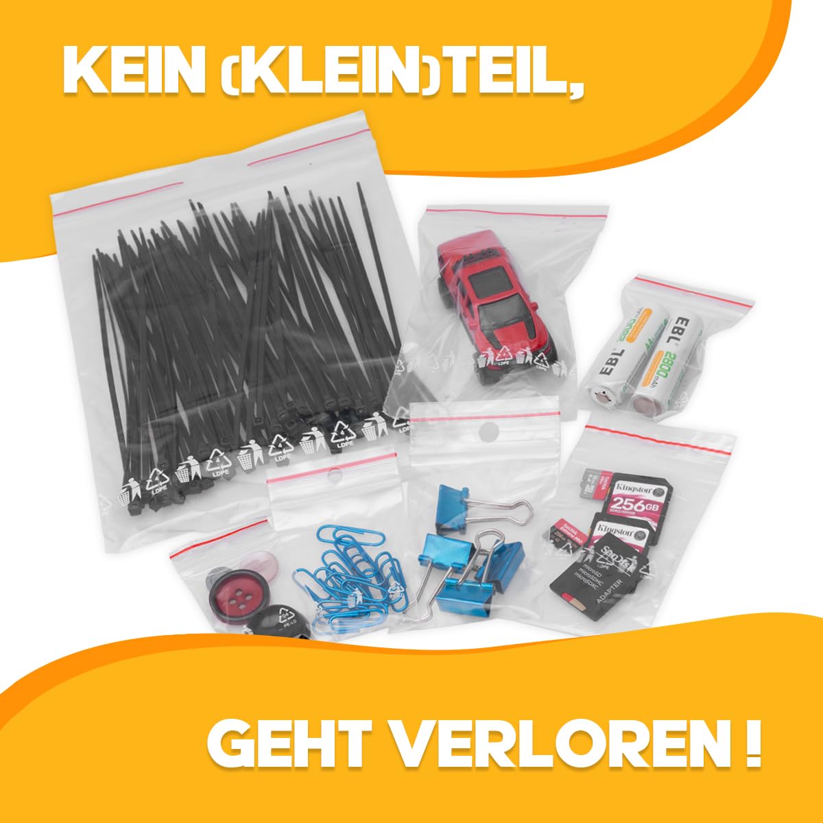 verpacking 4000 zip lock bolsas poly bolsas zip varios tamaños 150 x 200mm | bolsas zip lock | bolsas resellables | bolsas de plástico con cierre zip