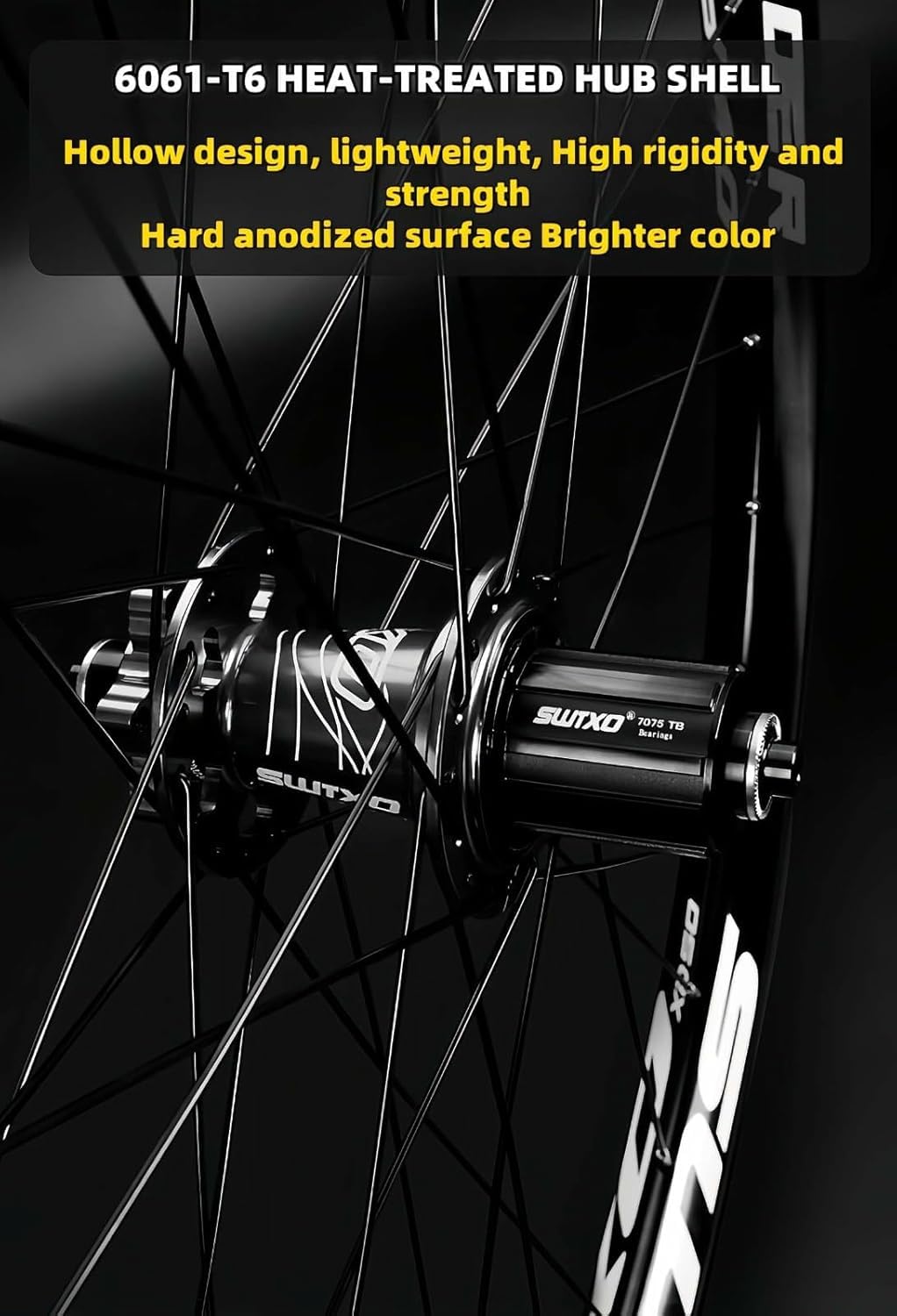Mountainbike-Laufradsatz 26 27,5 Zoll, Aluminiumlegierung 32 Löcher Vorderrad 2 Hinterrad 4 Lager 6 Klauen-Freilaufstütze 7/8/9/10/11/12 Geschwindigkeit