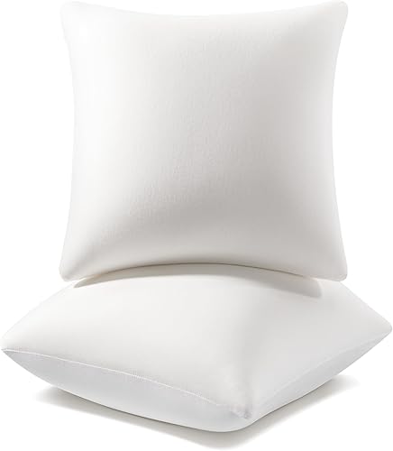 AM AEROMAX 20 x 20 rellenos de almohada (paquete de 2) de espuma viscoelástica cuadrada para cojín decorativo, cama, sofá, sin deformación después disponible en Yaxa Peru