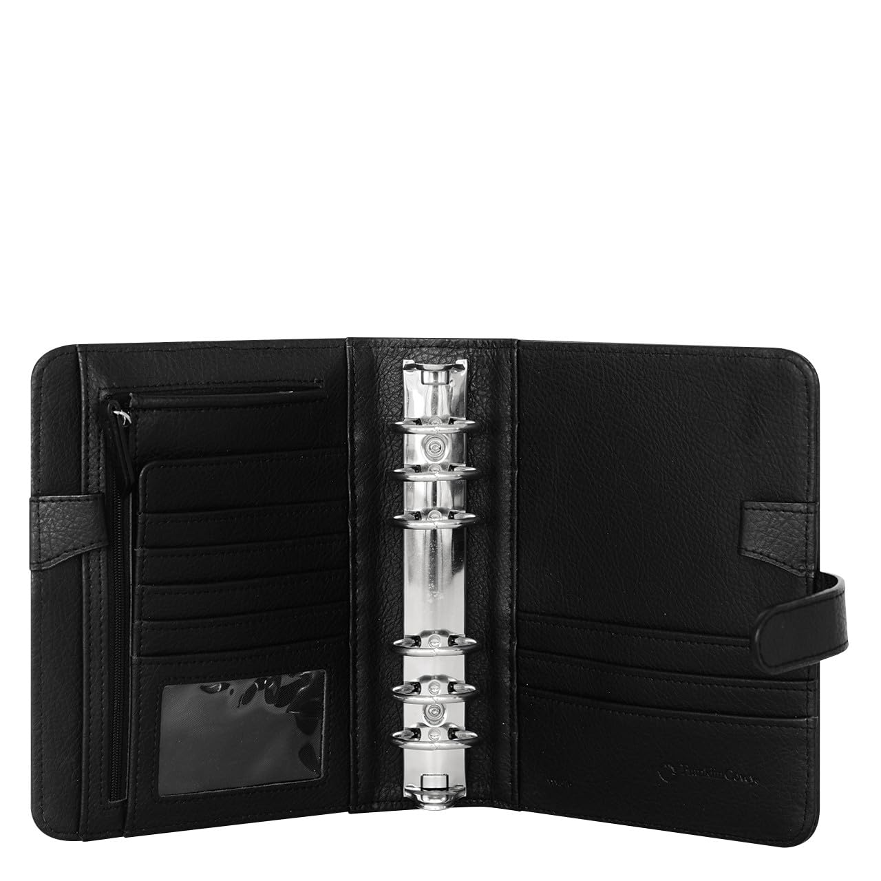 その他 INDUSTRIAL BRANCH ANNA LEATHER FranklinCovey - Anna Leather Snap Binder (Classic, Onyx