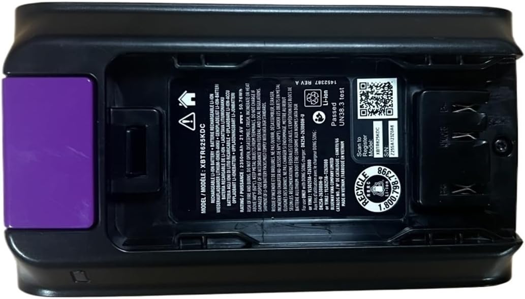 21.6V 2350mAh Lithium Ion Battery Compatible for Shark XBTR625KDC Vacuum Cleaner Parts