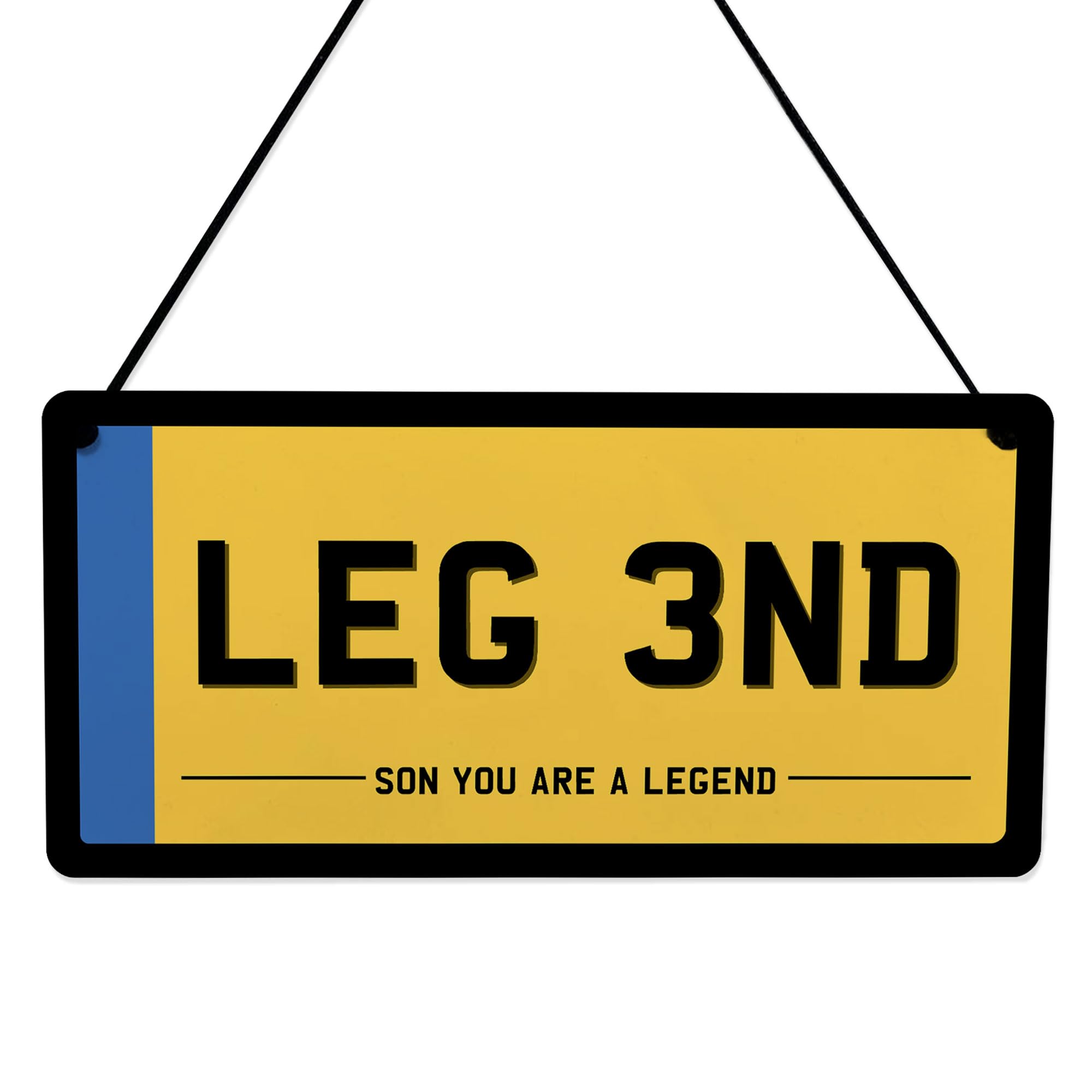Red Ocean Legend Son Novelty Licence Number Plate Sign For Man Cave Dad Christmas Birthday From Mum and Dad Funny For Him