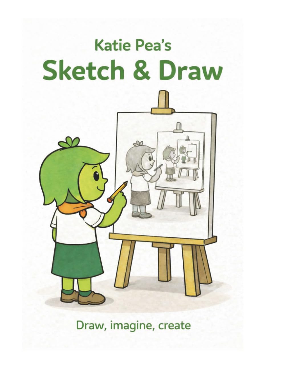 Katie Pea’s Sketch & Draw (Black & White Edition): Draw, Imagine, Create