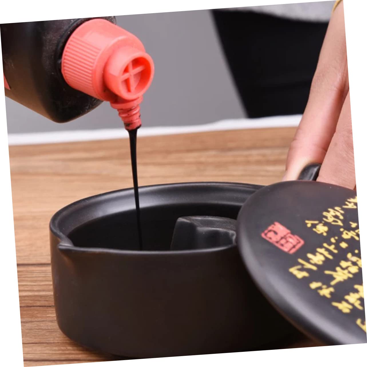 DOITOOL Calligraphy Painting Tool Inkstone Cover Chinese Calligraphy Inkstone Set