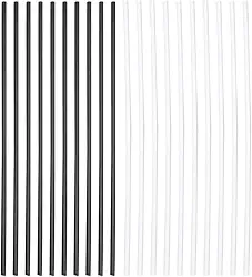 GLOGLOW Atualize o Seu Violão Com 20pcs ABS VIANÇA POSIÇÃO DE POSIÇÃO DOT - Para Iniciantes e Profissionais - White + Branco + Preto