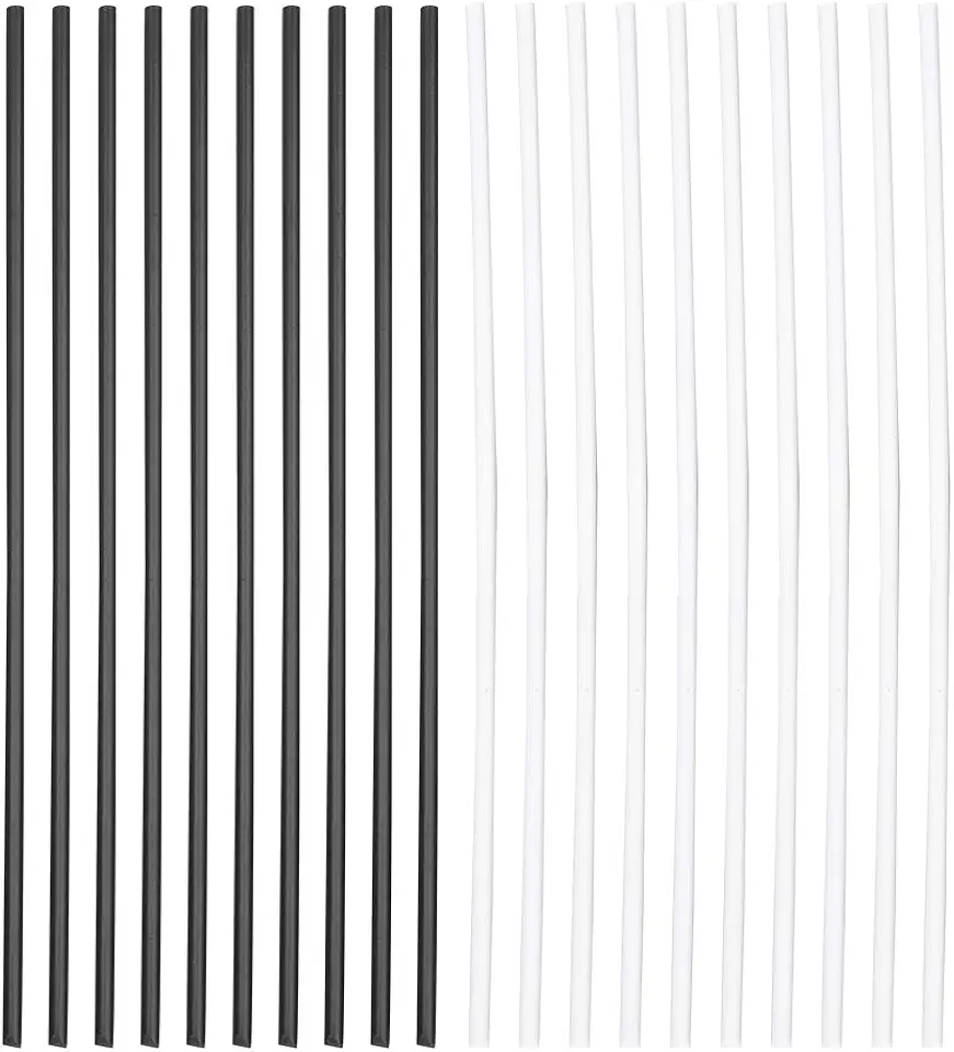 GLOGLOW Atualize o Seu Violão Com 20pcs ABS VIANÇA POSIÇÃO DE POSIÇÃO DOT - Para Iniciantes e Profissionais - White + Branco + Preto