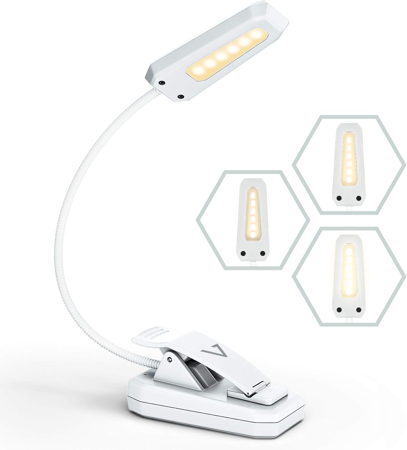 Vont Book Light, Reading Light, Rechargeable Book Light for Reading in