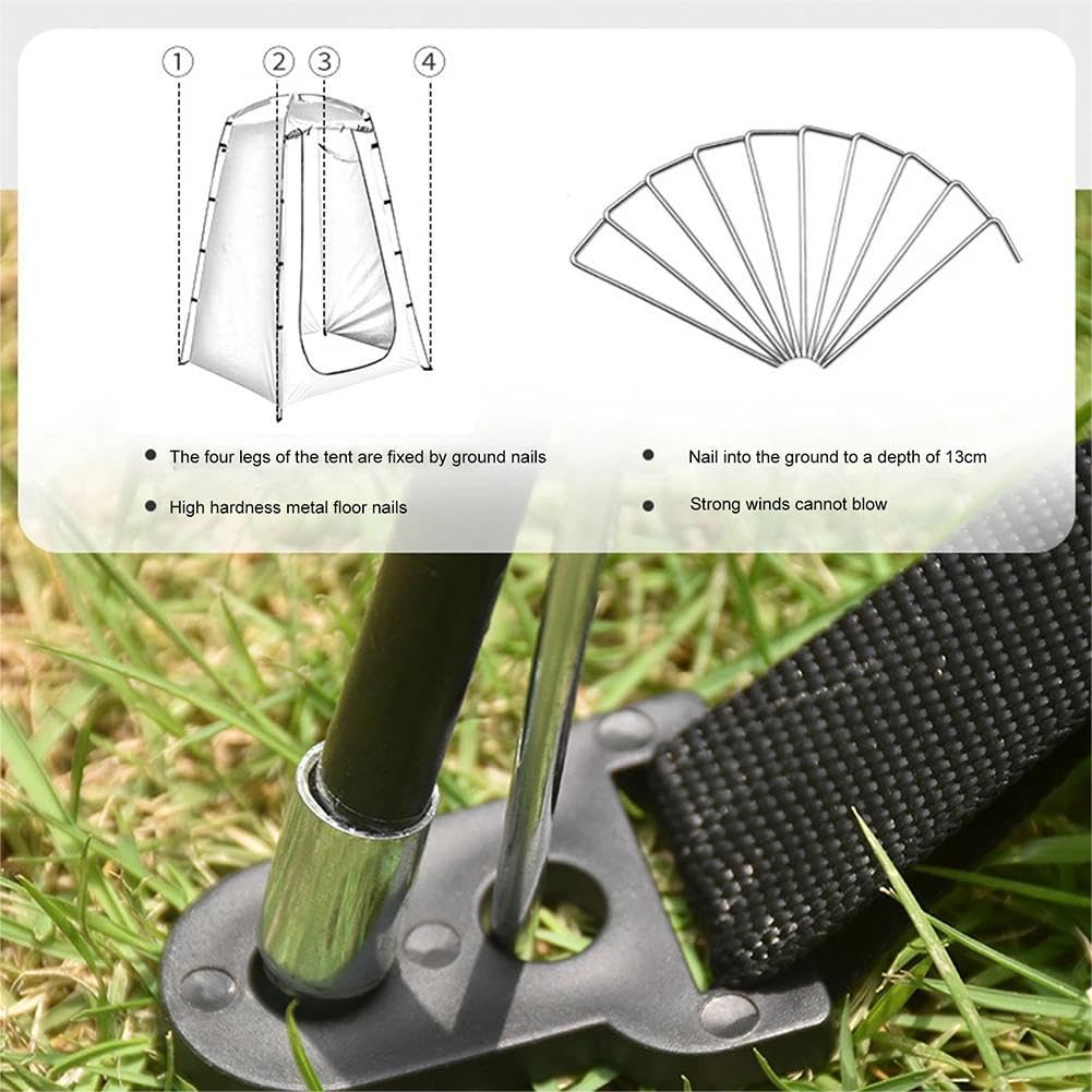 Tienda de Ducha, Tienda de Ducha Plegable Pop-up Automático Instantáneo Gabinete de Cambio, Tienda de Ducha Impermeable Anti-UV Tienda para Camping, Pesca, Playa, Ducha, Cambiar