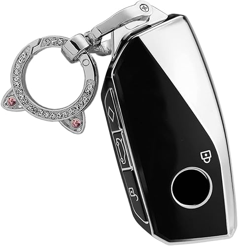 Miniatura 5 de ontto Funda para llavero BMW 2023 7 Series 740 760i X7 IX XM TPU Smart Remote Car Key Case Gris
