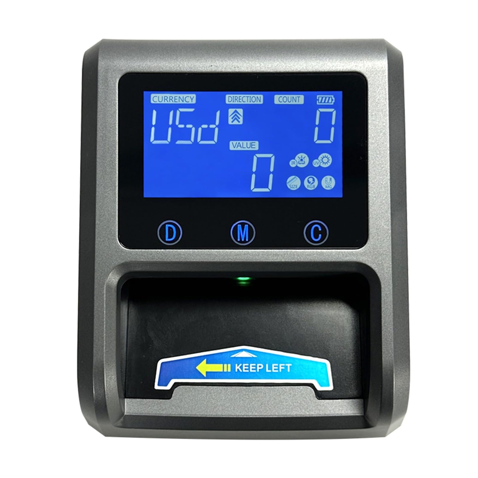 Leprem One Color Mini Portable Multi-Currency Money Counter With Battery For Banknotes