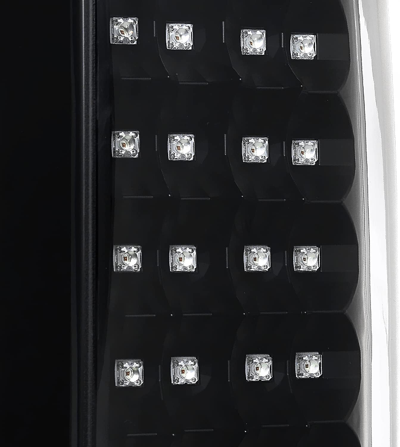 SPEC-D TUNING Black LED Tail Lights Compatible with 2007-2013 Chevy Silverado 1500/2500HD/3500HD, Left + Right Pair Assembly