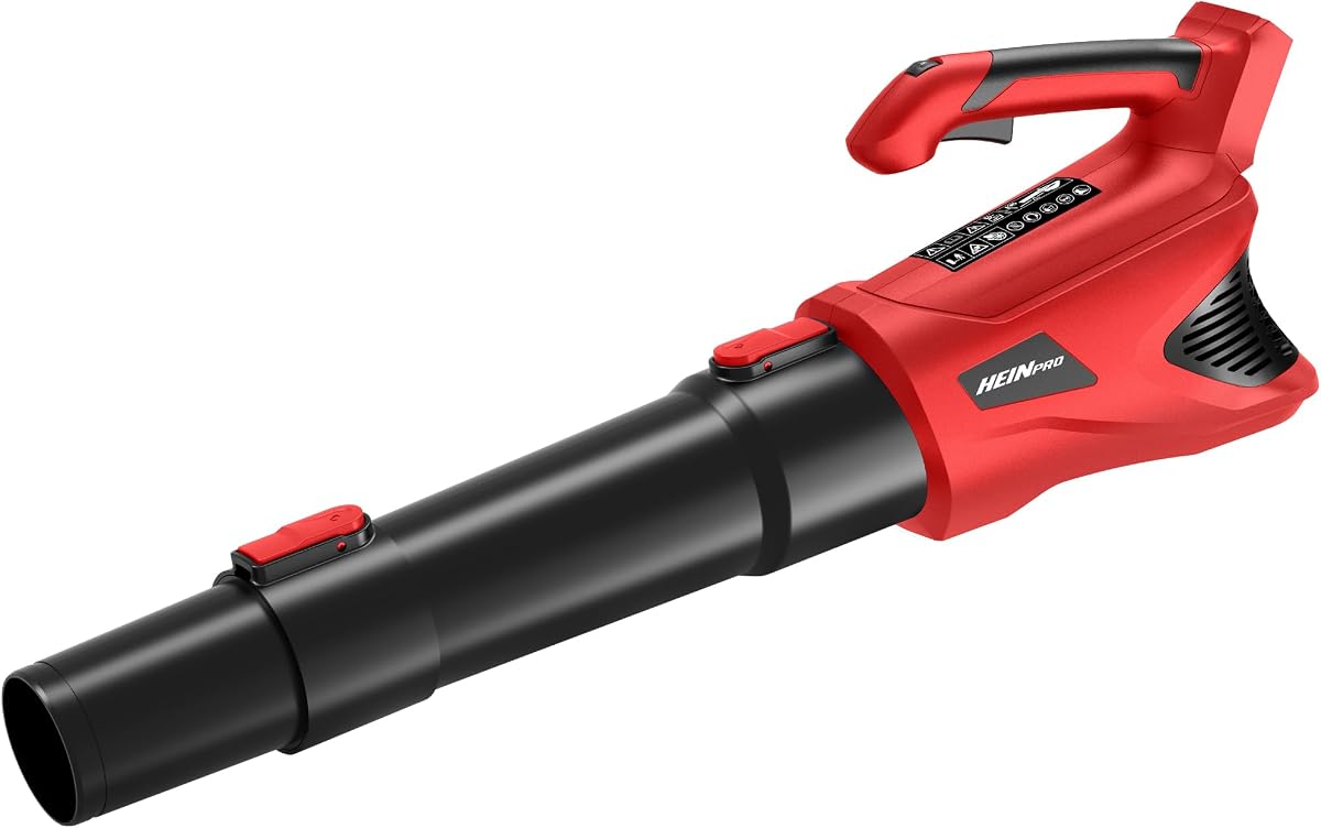 HEINPRO Cordless Leaf Blower Compatible with Milwaukee M18 Battery | 500CFM/150MPH Electric Leaf Blower Cordless, 5 Speed Modes, Battery Powered Blowers for Lawn Care, Yard (Tool Only)