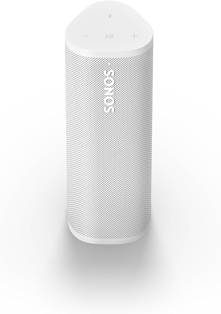 Sonos Roam 2 | Enceinte Nomade légère et étanche avec Bluetooth, Wi-FI, 10 Heures d'autonomie et contrôle Vocal pour la Maison et l'extérieur - Blanc