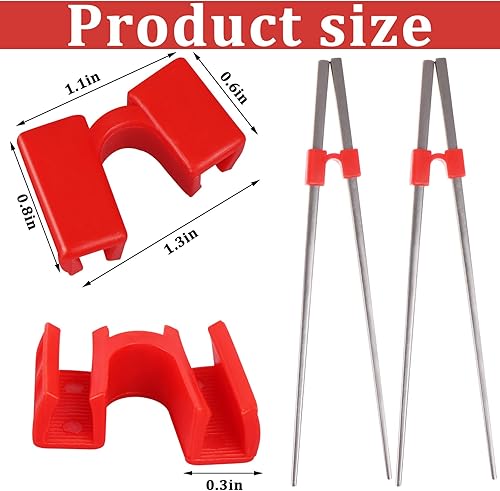 Miniatura 2 de Kit de entrenamiento de palillos de 30 piezas, conector de palillos de plástico reutilizable, para entrenamiento de muchas edades, principiantes o