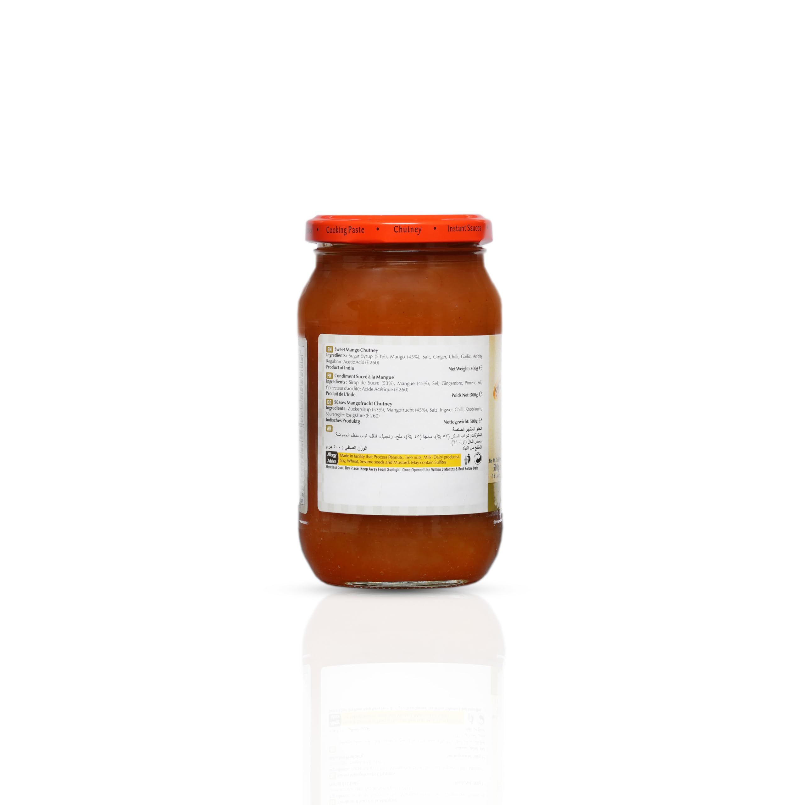 SWAD Sweet Mango Chutney 1kg | Meethi Aam Chutney | Authentic Indian Mango Preserve | Khatta Meetha Fruit Spread | Perfect with Chaat, Samosa, Snacks, Paratha & Indian Meals 1
