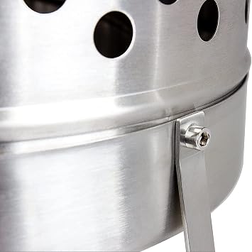 Feuerhand Fire Barrel Pyron, Stainless Steel Double-Walled Fire Pit for Yard or Patio, Feet Protect Ground Surface, 29 High, Great for Cooking Outdoors