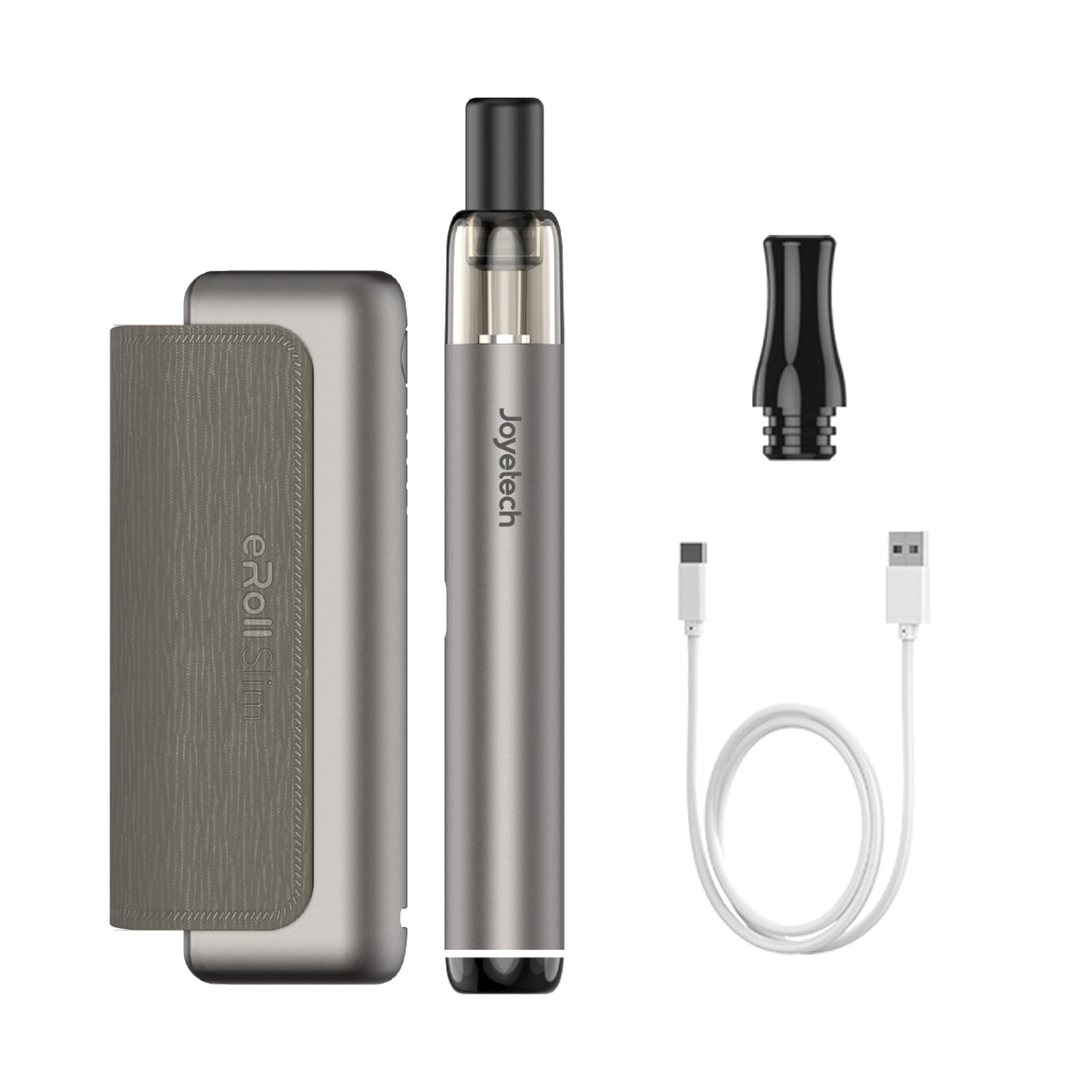 JOYETECH Eroll Slim Vape Kits 1500 mAh + 480 mAh großer Akku 2 ml  wiederaufladbares USB-C Wechsel Pod System ohne Nikotin Gunmetal Grau:  Amazon.de: Elektronik & Foto