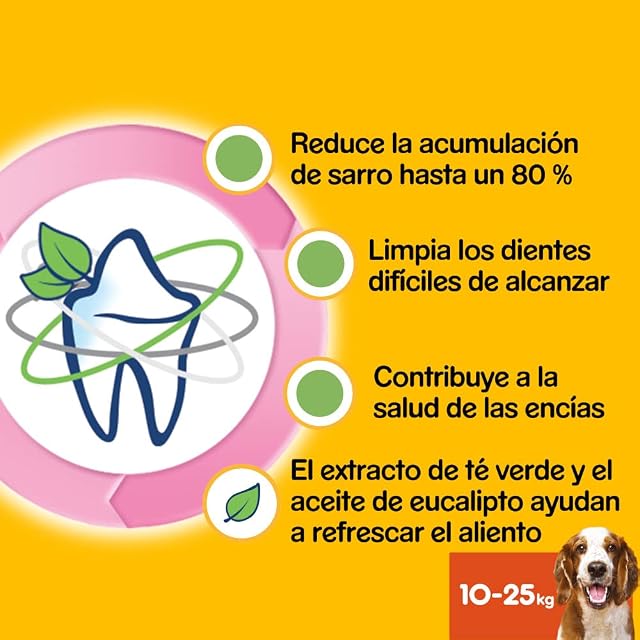 Foto 7 de 8 de Pedigree Dentastix Fresh - Friandises pour Moyen Chien, Lot de 4 (4 x 28 = 112 Bâtonnets à Mâcher en totale)