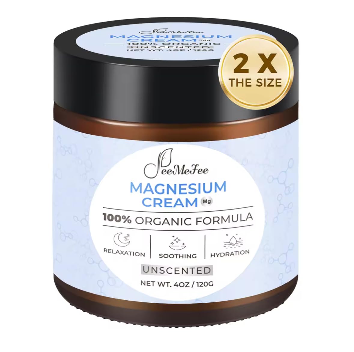 Magnesium Lotion for Sleep, Natural Magnesium Cream for Leg Cramps, Soothing Relief & Muscle Relaxation, Magnesium Butter with Coconut Oil, Shea