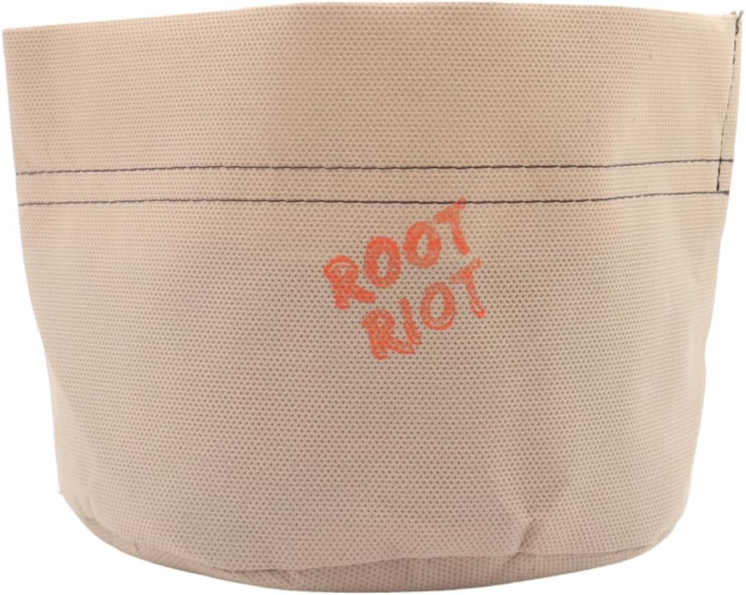 ALMICANNA Root Riot: Pot - Living Soil Fabric Pot Made of 100% Polypropylene for Growing Cannabis - Optimal Ventilation and Improved Root Growth (8L)
