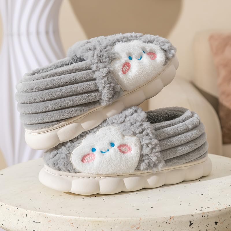 Cute Cloud Cartoon Women Slippers - Warm, Comfy, and Adorable4