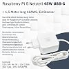 Raspberry Pi 5 16GB Starter Kit 128GB Ultra Edition 45W Power Supply Official Case With Fan 4K Micro HDMI Cable 1M Aluminum Heatsink