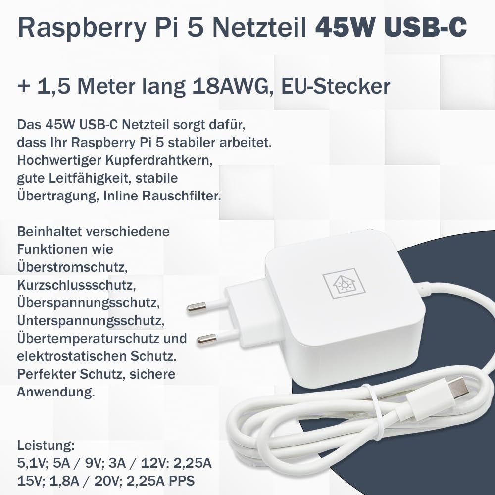 Raspberry Pi 5 8 GB Kit de iniciación | 128 GB Ultra Edition | Fuente de alimentación de 45 W | Carcasa oficial con ventilador | Cable 4K Micro HDMI de 1 m | Disipador de calor de aluminio | Ideal