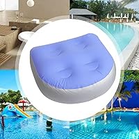 Vista 4 de Almohadilla de asiento elevador para spa y bañera de hidromasaje con ventosa, soporte de espalda para baño, cojín de masaje inflable suave, cómodo