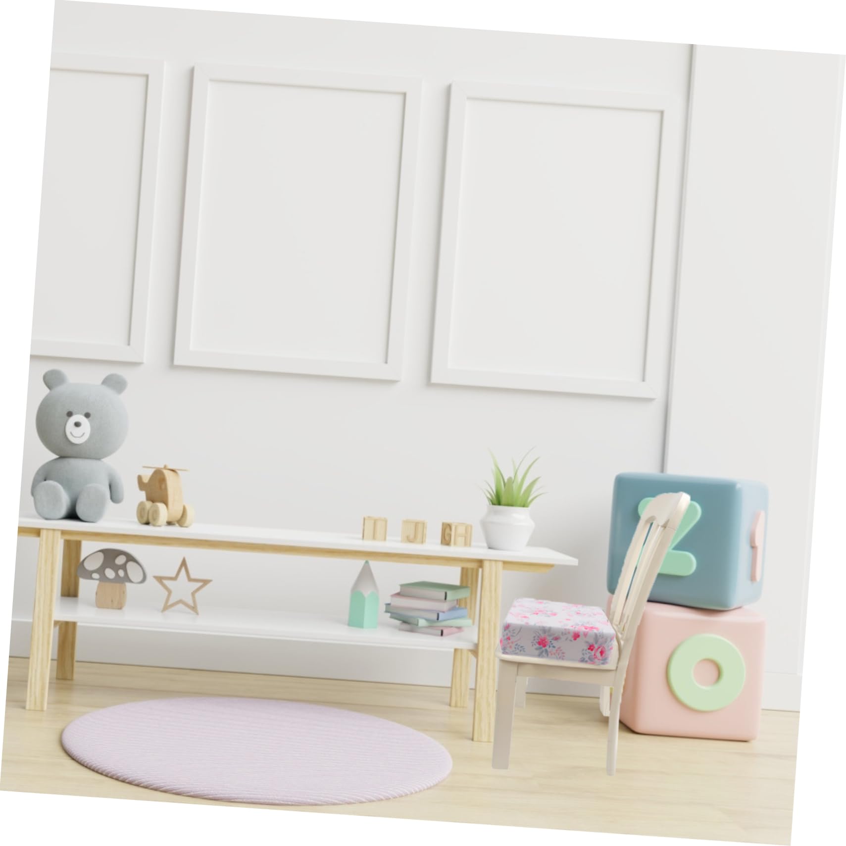 Abaodam 1 Pc Cojín elevador infantil taburetes tabueretes niños elevador de silla ajustable sillas de comedor Cojín de telesilla Cojín de aumento silla rosa aumentó cojín del asiento bebé