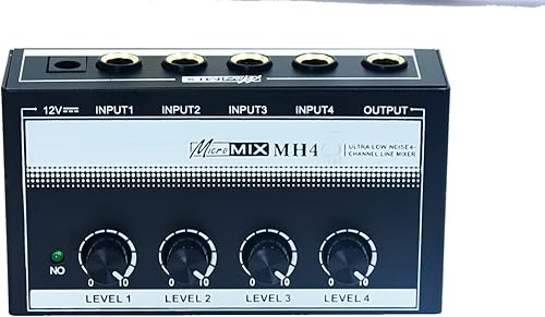 Miniatura 8 de mix electronic organ accompaniment 6.35 ts 0.256 in jack bass mono micrófono 1/4 pulgadas Guitarra micrófono profesional Mezclador de sonido de bajo