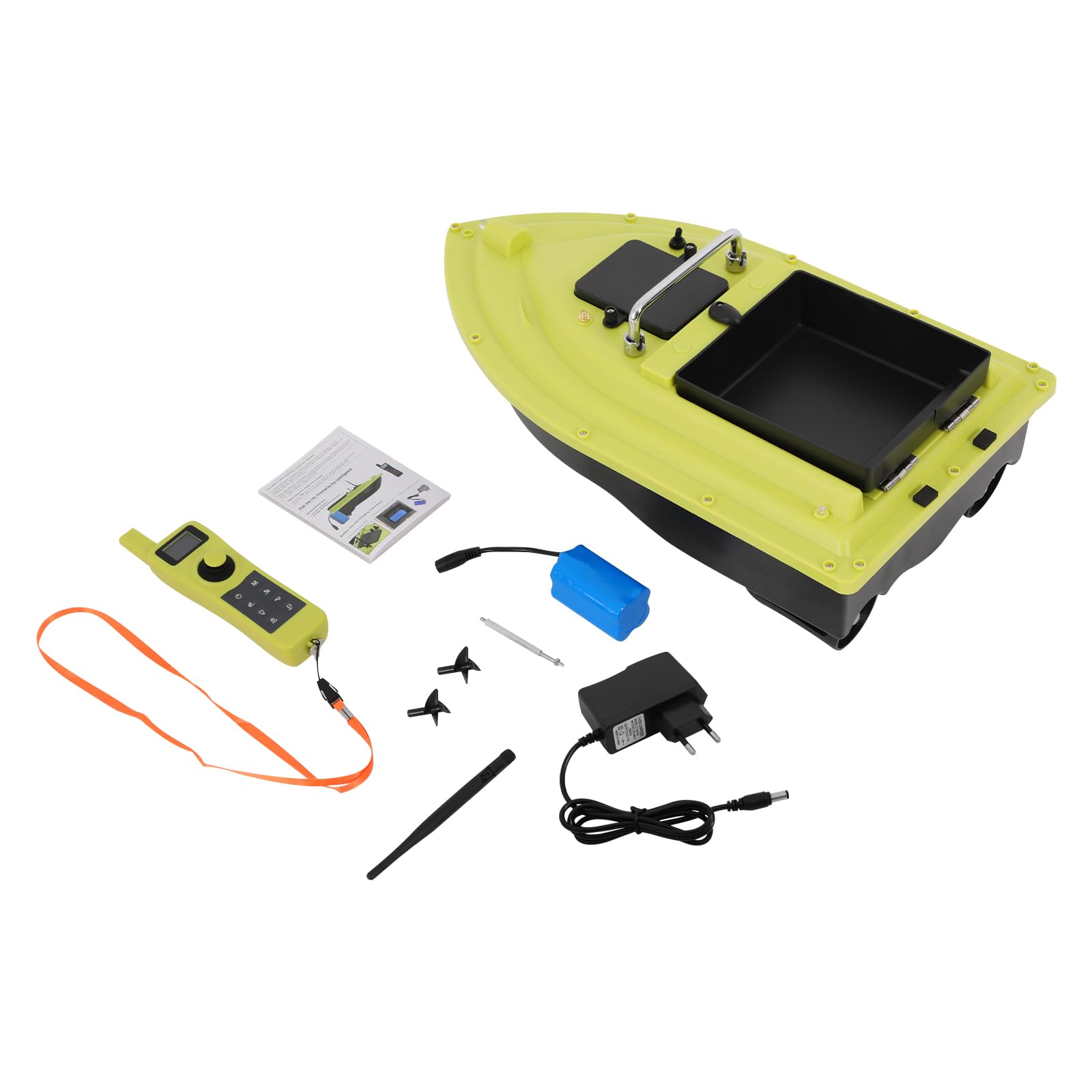 Cierreper 500m barco arrancador GPS control remoto barco cebo inalámbrico pesca cebo doble motores con pantalla LCD (con batería incorporada)
