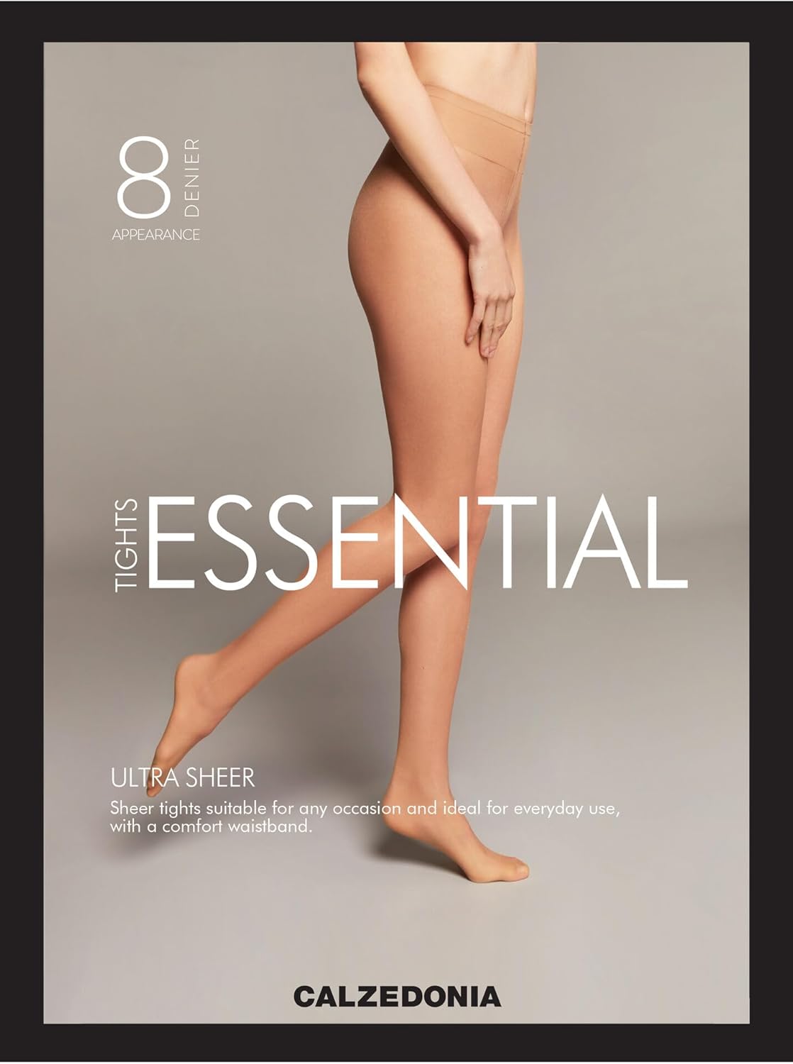 CALZEDONIA Woman's Sheer Essential 8 Denier Tights - Image 6