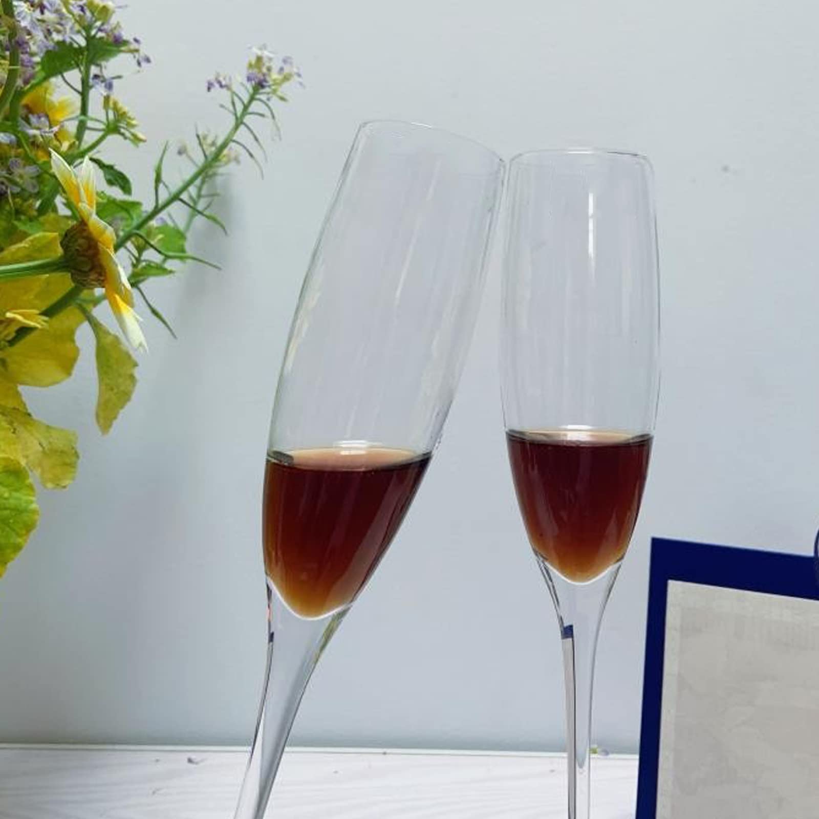 HJXGQJM Copas De Champán, Copas Vino Cristal, Copas De Cóctel, Elegante Copas Vino Tinto Blanco Regalos for Cmpleaños, Aniversario, Boda, Navidad, Copas De Vino Degustación, 4 Piezas Copas de Vino