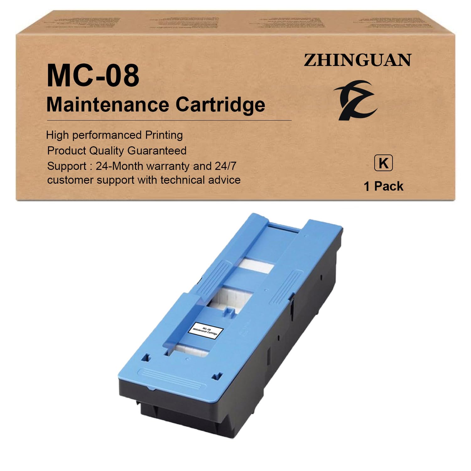 ZHINGUAN MC-08 MC08 Maintenance Cartridge Remanufactured Work for Imageprograf Ipf9000 lpf8000 Printer
