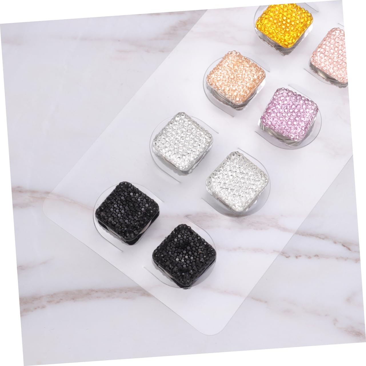 36 Stk Magnetische Brosche Hijab Magnetisch Filz Pompons Haarturban Bandanas Quadratische Magnete Organisator Für Zahnseide Holz Trendige Accessoires Kopfbedeckung Schal