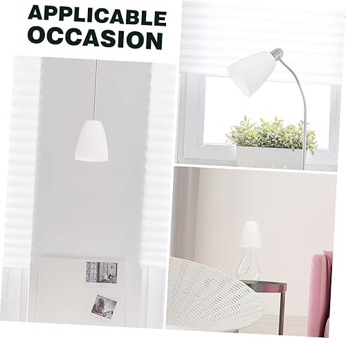 Miniatura 6 de 2 piezas de pantalla de plástico para lámpara de repuesto de 4 pulgadas pequeñas pantallas blancas para lámparas de pie