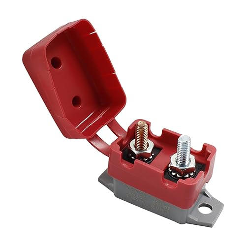 Disyuntor de reinicio automático de 15 A 12 V con tapa y perno, interruptor de parada corta para automóvil, barco, RV