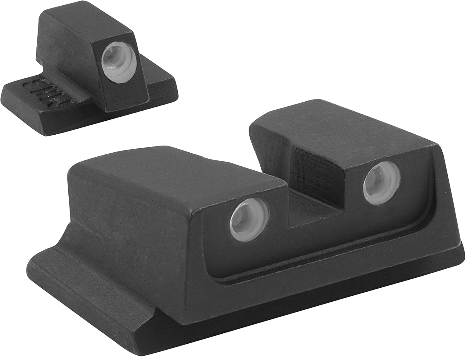 MEPRO Tru-Dot R4E tritium Night Sights with Five Sight Alignment Elements Compatible with Glock Glow on Sight self Illuminated Meprolight Fixed Metal Sight