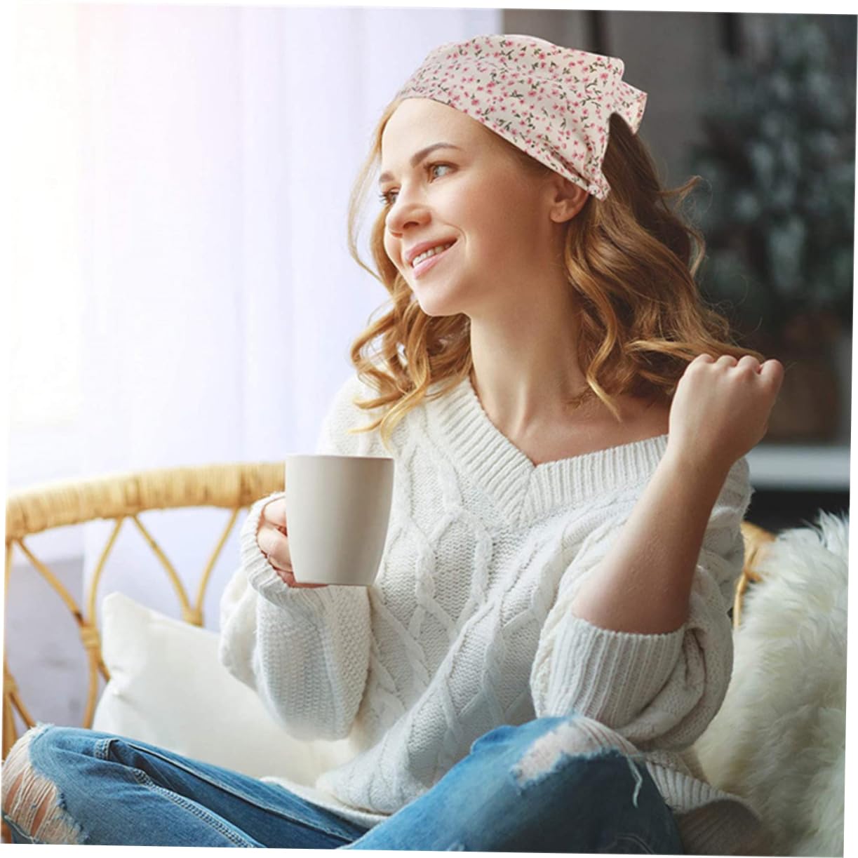 MAGICLULU Piezas Bufanda Triangular Pañuelo Para El Pelo Diademas De Niñas Lazos Para El Cabello De Niña Pañuelo De Cabeza De Gasa Pañuelos De Damas Turbante Tela De Las Mujeres Elástico