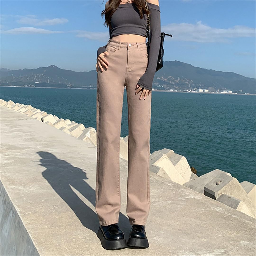 Ownwfeat Jeans Skinny Mujer Rectos Talle Alto