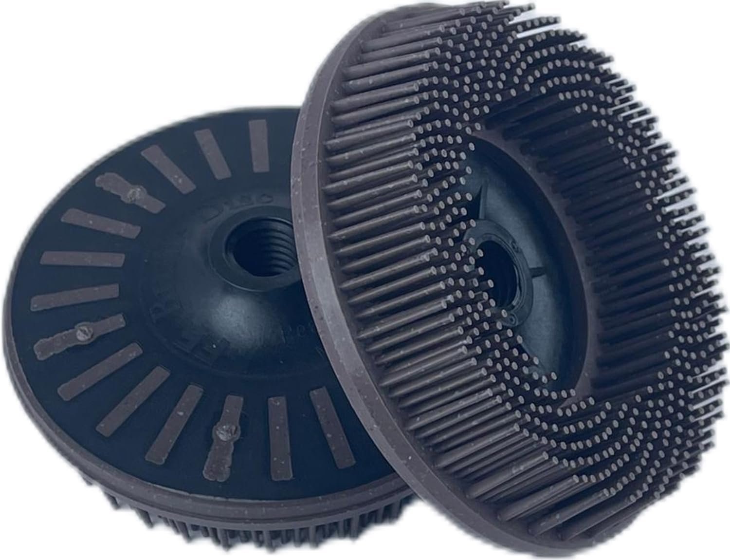 1pcs 4-1/2 Inch Bristle Disc 36 Grit Abrasive Coating Removal Brush Disc for Metal, Brown