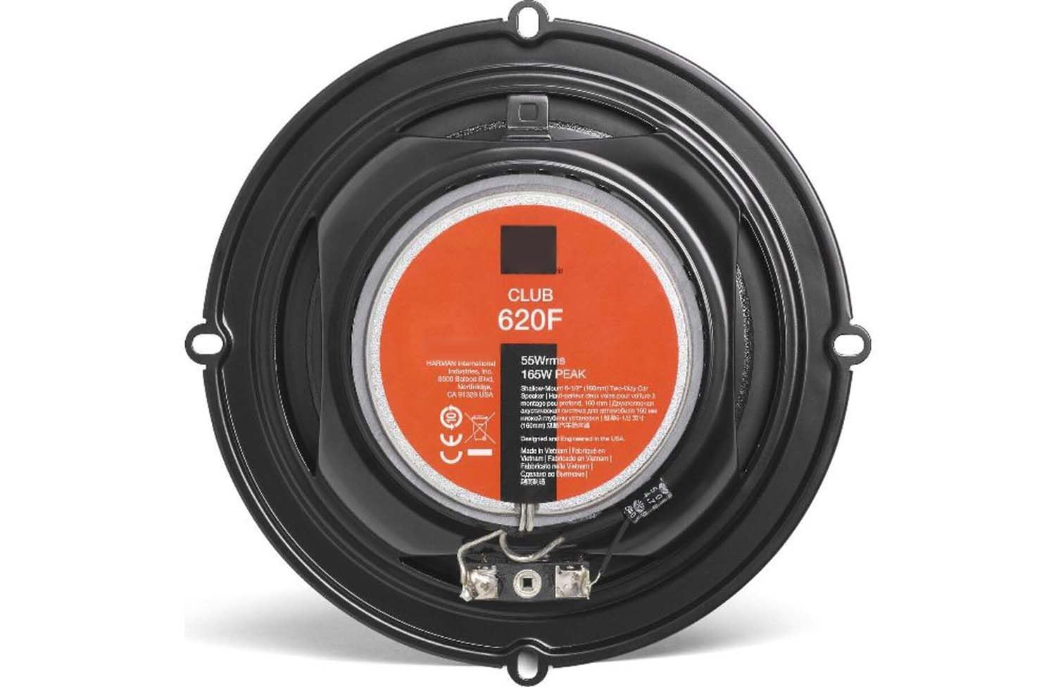 Lautsprecher Boxen Einbaupaket für JBL Club 620F kompatibel mit VW Passat B5 vorne | 2X Tief-Mitteltöner mit integriertem Hochtöner 165W MAX