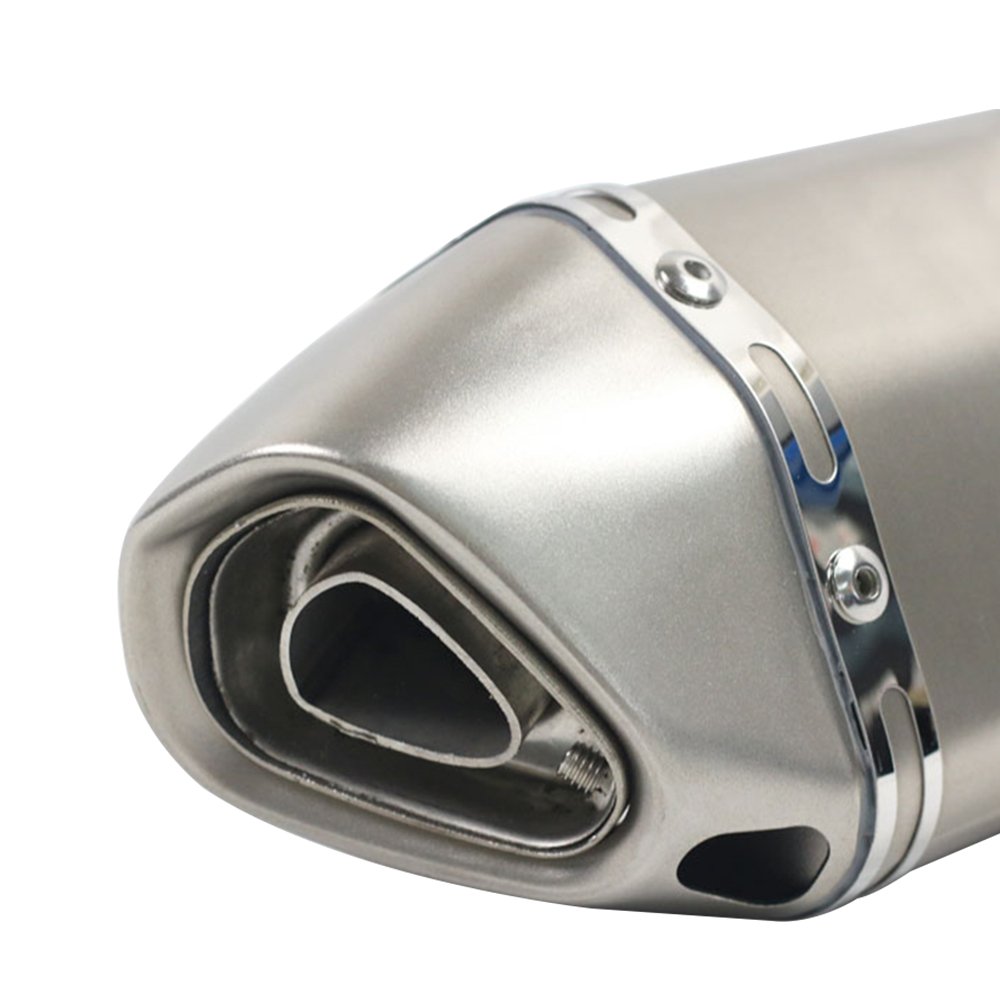 Marmitta di scarico universale in acciaio inox da 38-51 mm per moto, silenziatore modificato, adatta per la maggior parte delle moto