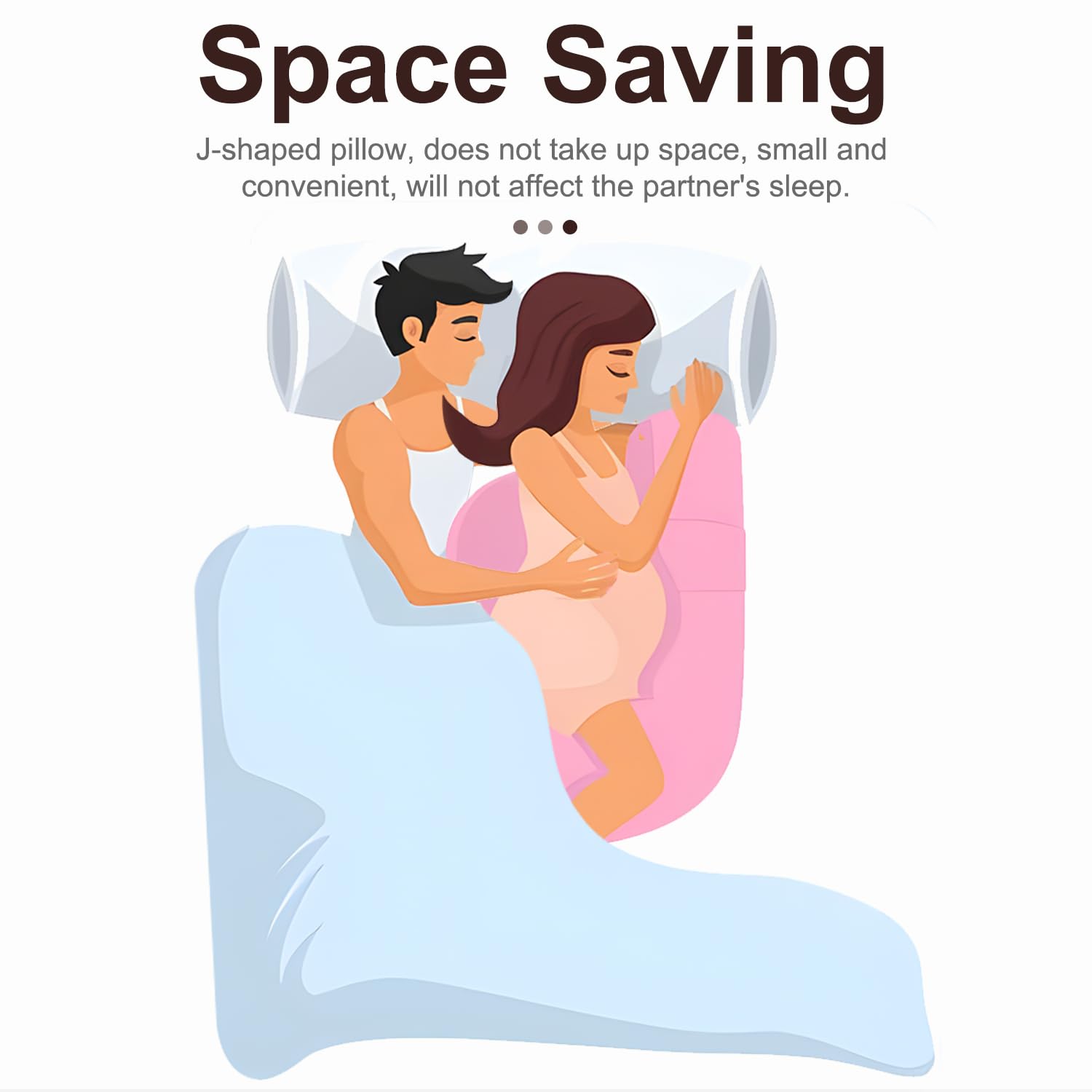 57 Inch Maternity Pillows,Pregnancy Pillows for sleeping,Knitted Full Body Pillows for Pregnant Women ,J-Shaped Full Body Maternity Pillow with Removable Cover,Side Sleeper Pillow for Adults (Knitted)